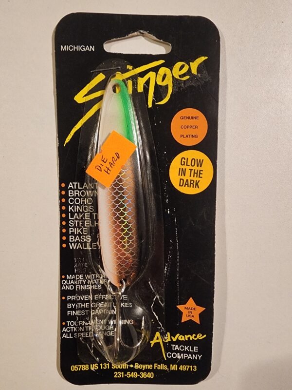 Michigan Stinger 3 3/4" Spoon: Die Hard Glow in the Dark CU210