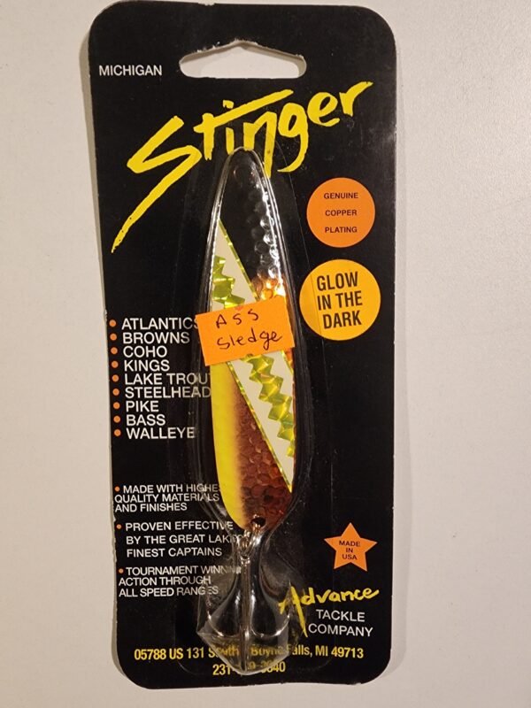 Michigan Stinger 3 3/4" Spoon: A.S.S. Sledge Glow in the Dark CH337