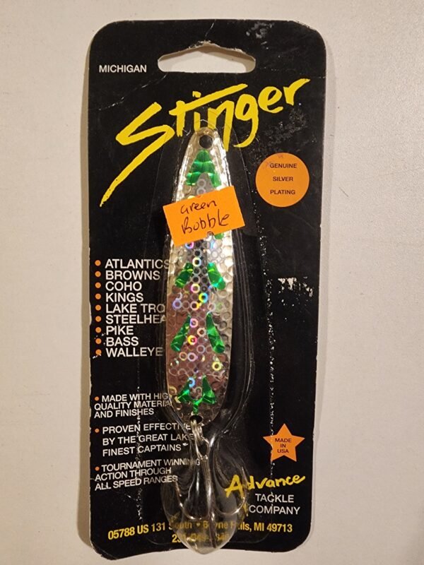 Michigan Stinger 3 3/4" Spoon: Green Bubble SH28