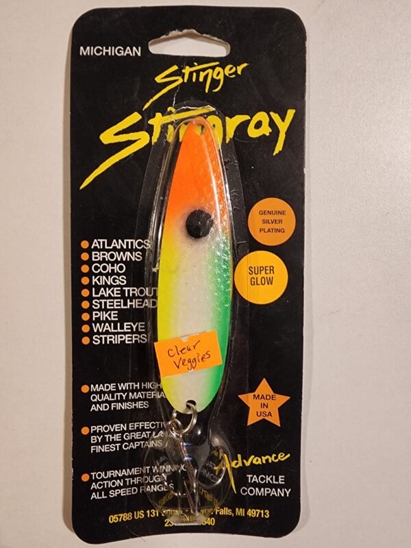 Michigan Stinger STINGRAY 4 1/4": Clear Veggies Glow NHS217