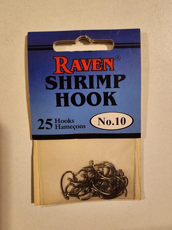 Raven Shrimp Hook NO.10 QTY 25
