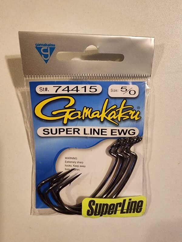 Gamakatsu Super Line EWG Hooks: 5/0 Qty4