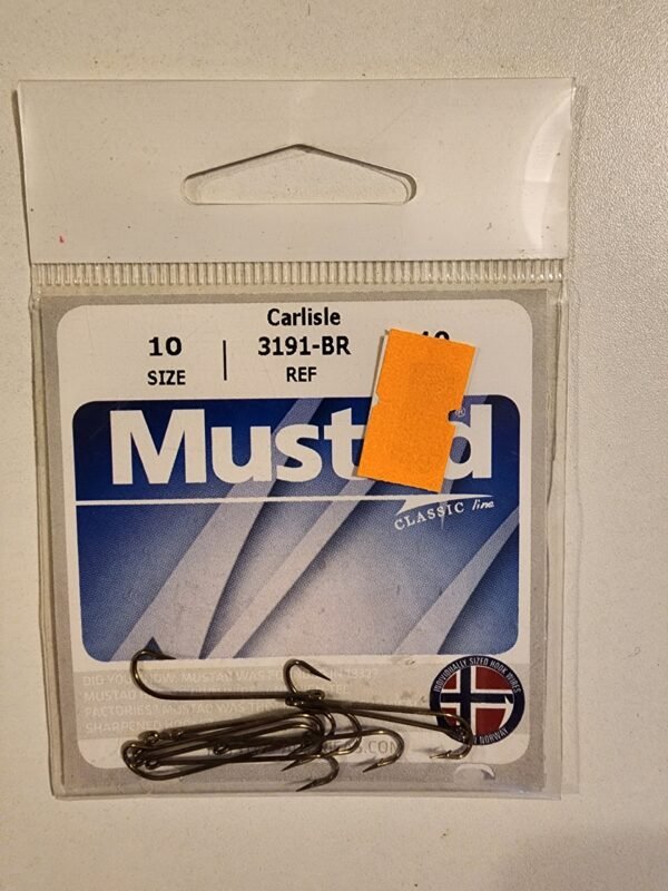 Mustad Carlisle Hooks: Bronze Size 10 Qty 10