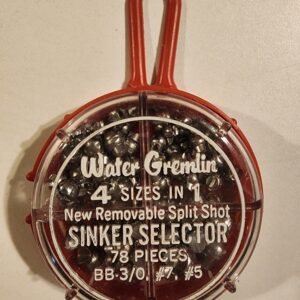 Water Gremlin 4 sizes in 1, Removable Split Shot: Qty 78 BB, 3/0, #7, #5