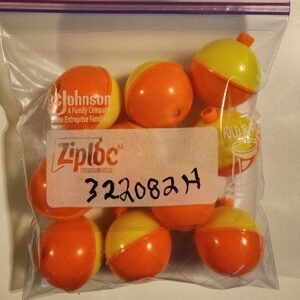 Bobbers: Yellow/Orange Medium, 50 Cents Each