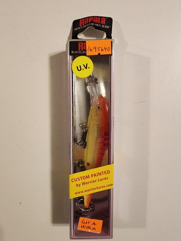 Custom Painted Deep Down Husky Jerks DHJ-12: Warrior: Got a Worm???
