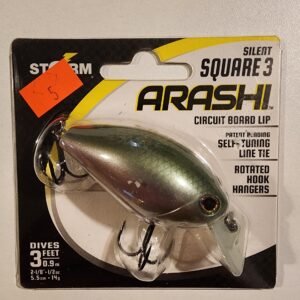 Storm Silent Square 3 Arashi Crankbait: 2 1/8" 1/2oz 3ft: Green Pearl (Blue KB Hrng)