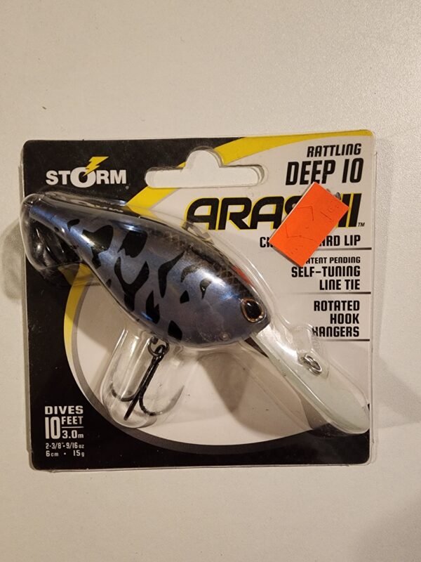 Storm Rattling Deep 10 Arashi Crankbait: 2 3/8" 9/16oz 10ft - Crappie (Blue/Blk)