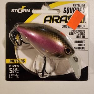 Storm Rattling Square 5 Arashi: 2 3/8" 5/8oz 5ft: Blk/Pink/Pearl