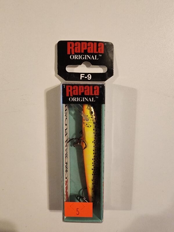 Rapala Original Floating F-9 3 1/2" 3/16oz 3-5FT: Hot Steel