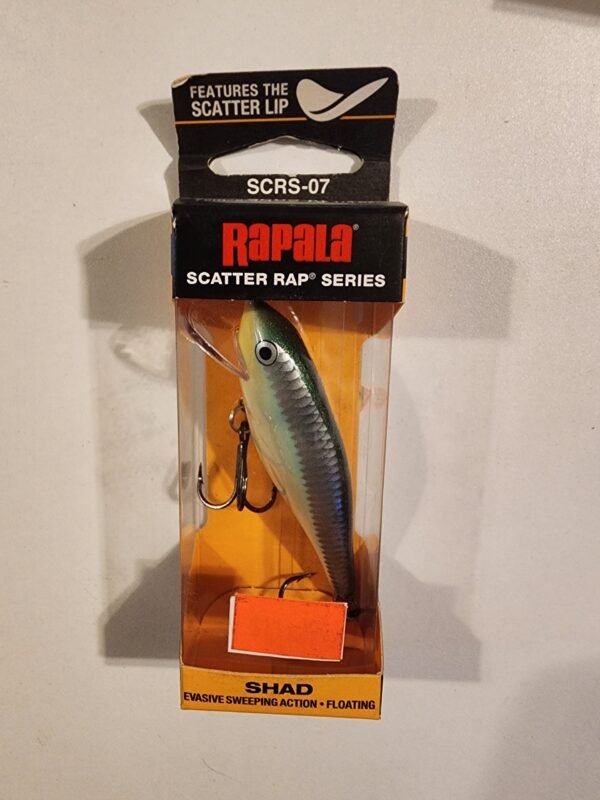 Rapala Scatter Rap Series Shad SCRS-07 2 3/4" 1/4oz 5-8Ft: Bleak Chrome/green