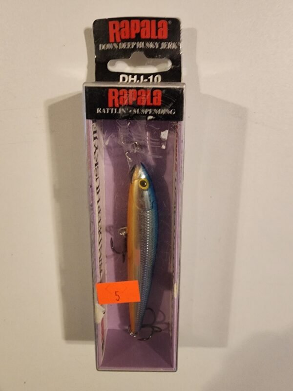 Rapala Deep Down Huskyjerk DHJ-10 4" 3/8oz 7-16FT": Blue/silver/orange