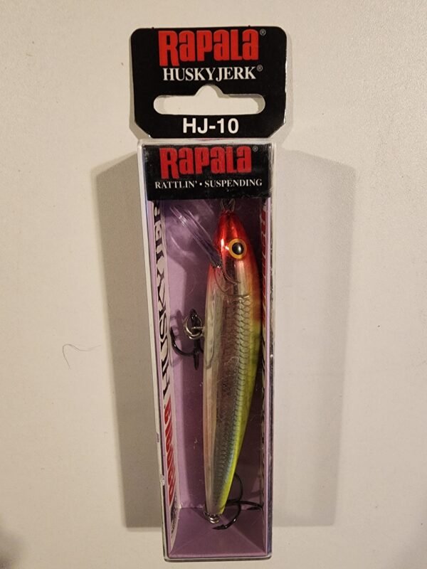 Rapala HuskyJerk HJ-10 4" 3/8oz 4-8ft: Chrome Clown