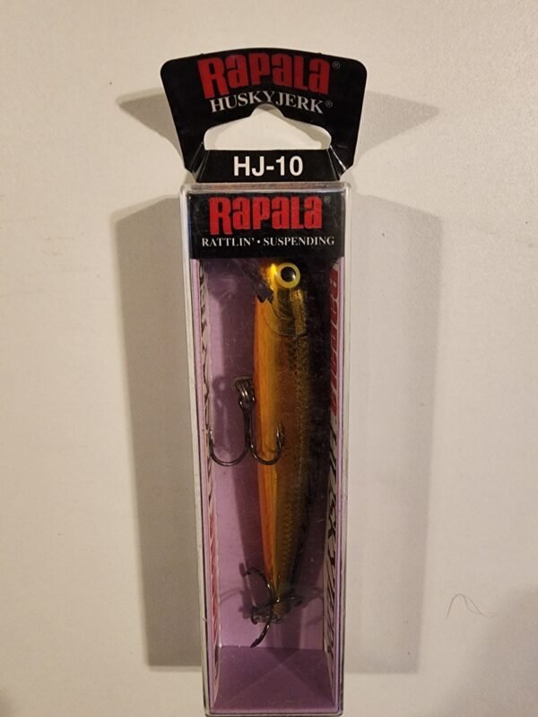 Rapala HuskyJerk HJ-10 4" 3/8oz 4-8ft: Black/Gold