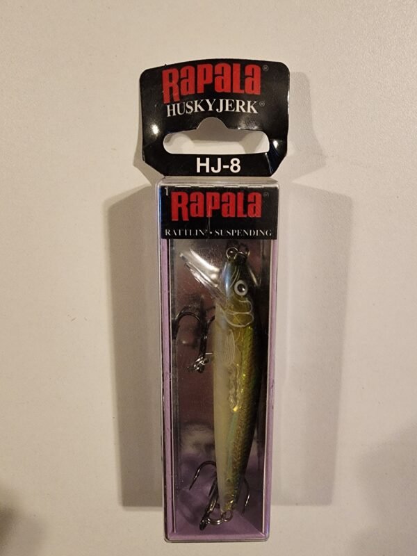 Rapala HuskyJerk HJ-8 3 1/8" 1/4oz 4-6ft: Olive Ghost Clear
