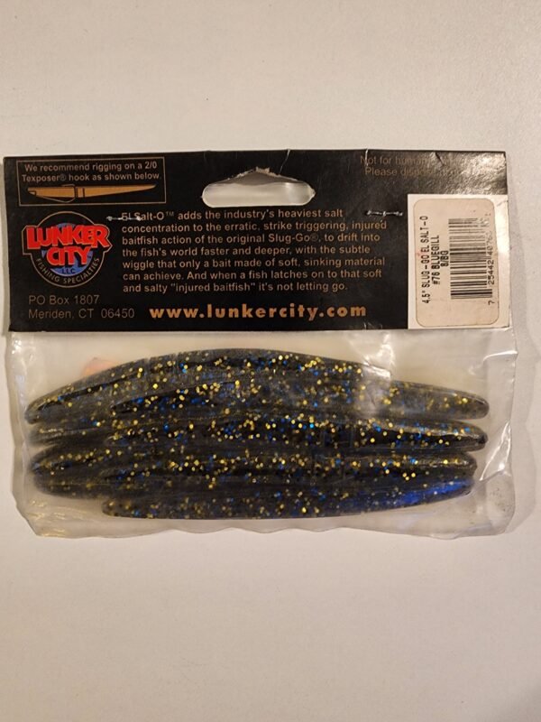 Herb Reed's Original Lunker City 6" Slug-go El Salt-O: BlueGill