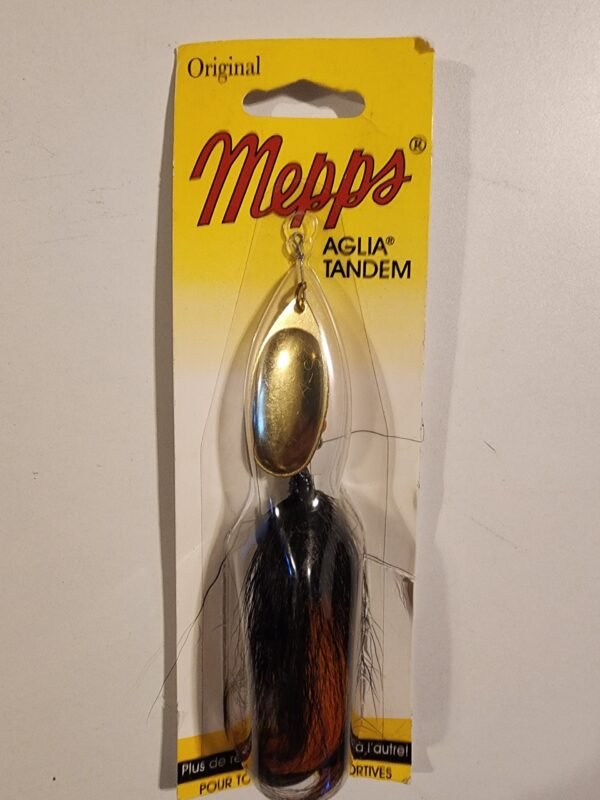 Mepps Original Aglia Tandem Junior B5TB: GBO Gold Blade Size 5