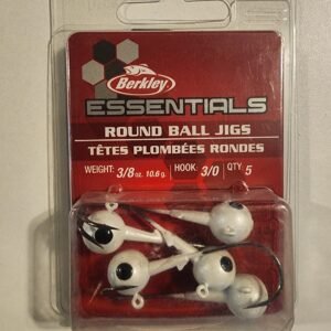 Berkley Essential Round Ball Jigs: 3/8oz White