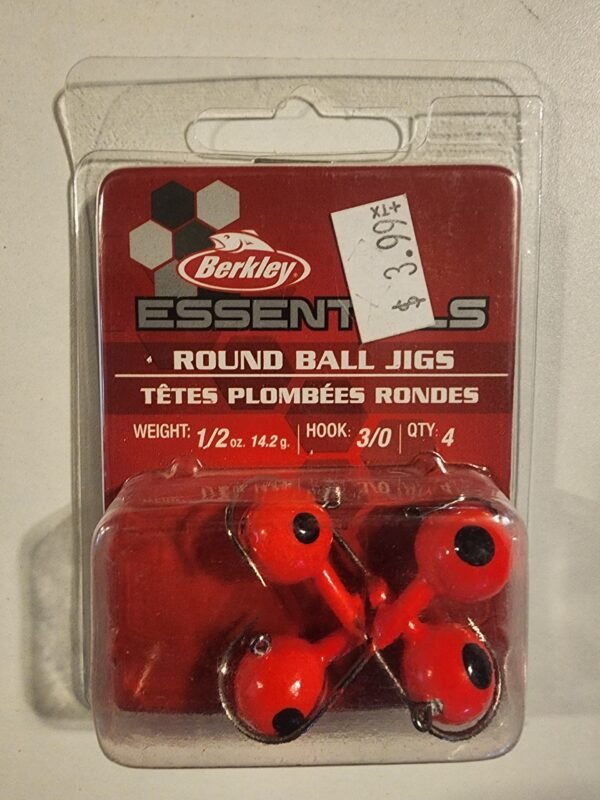 Berkley Essential Round Ball Jigs: 1/2oz Pink
