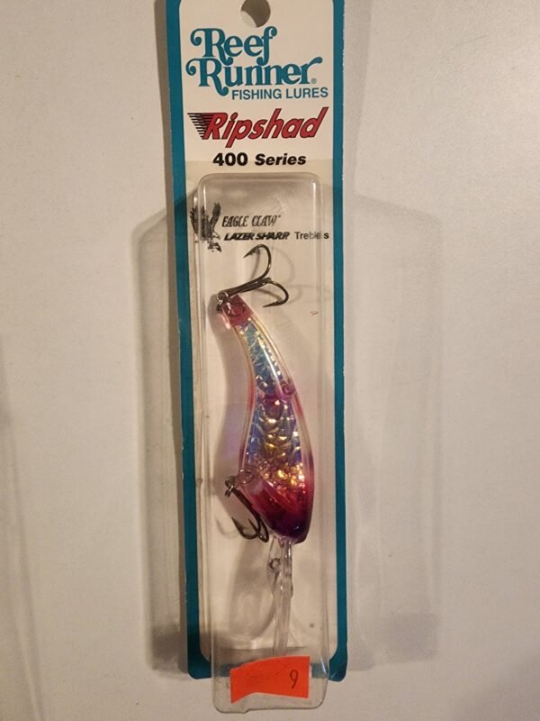 Reef Runner Fishing Lures Ripshad 400 Series 12'-20'ft: Bare Naked Barbie (Purple/Pink/Clear)