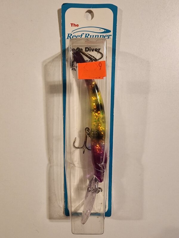 Reef Runner Fishing Lures Deep Diver 10'-28'ft: Grape Ape (Purple/Reflective/Chart)