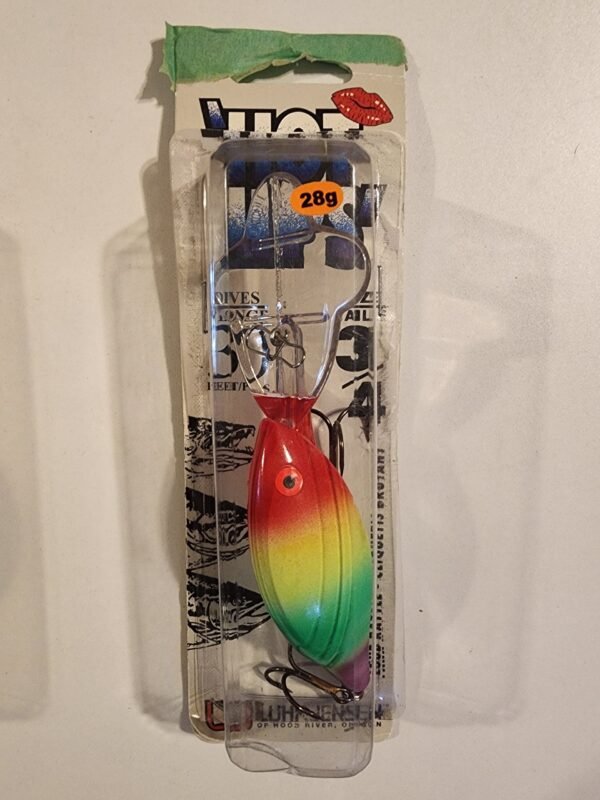 Luhr-Jensen 'HOT LIPS' 3/4 28g 30ft: Red/Chart/Green/Purple Custom Painted