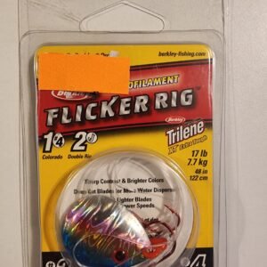 Berkley Flicker Rig Colorado Blade #4 #2 front Hook #4 Rear hook: Blue/Chart/Pink/Silver