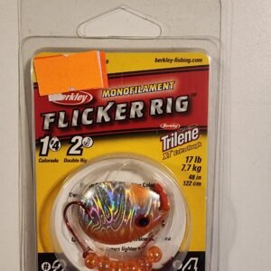 Berkley Flicker Rig Colorado Blade #4, #2 front Hook #4 Rear hook: Orange/Silver