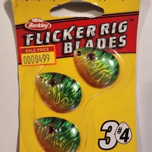 Berkley Flicker Rig Blades Colorado #4 3pack: Fire Tiger