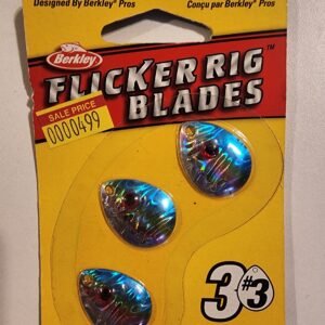 Berkley Flicker Rig Blades Colorado #3 3pack: Rainbow Dace