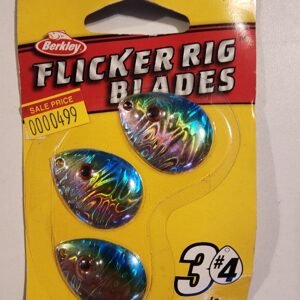 Berkley Flicker Rig Blades Colorado #4 3pack: Rainbow Dace