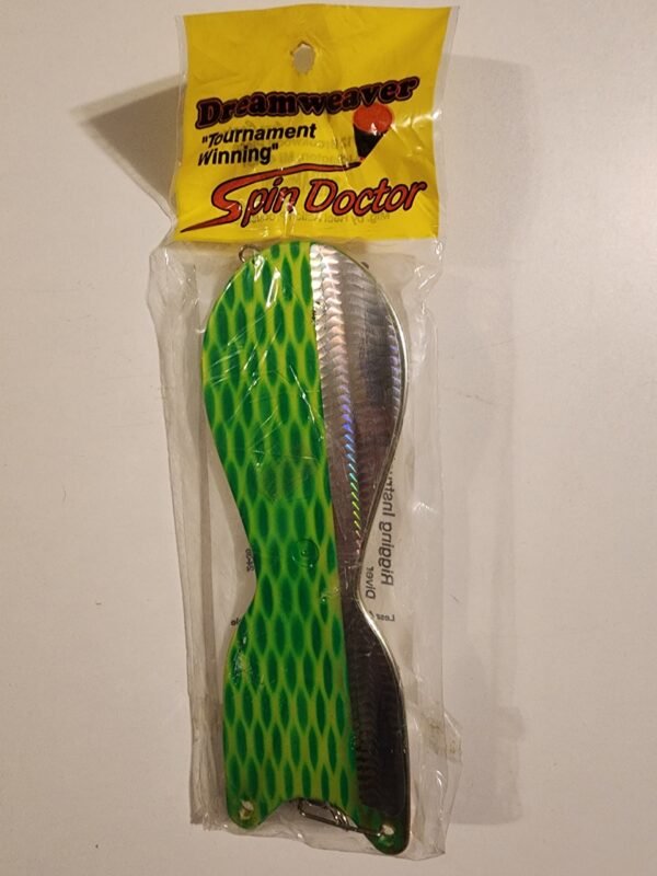 Dreamweaver "Tournament Winning" Spin Doctor 8": Green Rattlesnake 70984 (Green/chart/silver)