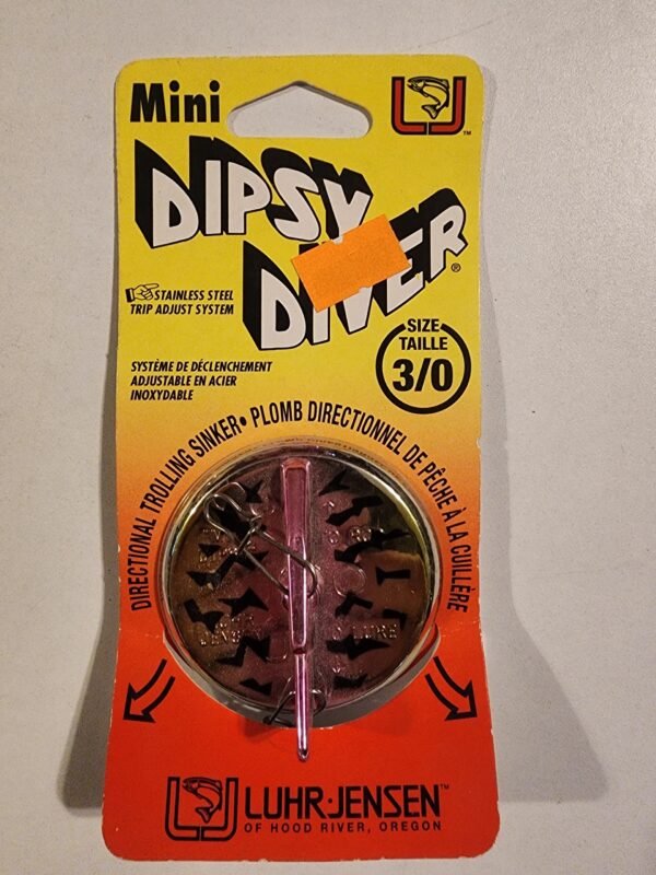Luhr-Jensen Mini Dipsy Diver 46g Size 3/0: Watermelon Chrome