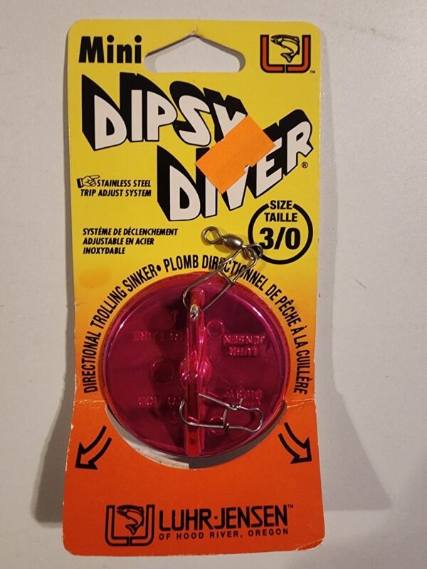 Luhr-Jensen Mini Dipsy Diver 46g Size 3/0: Pink Panther