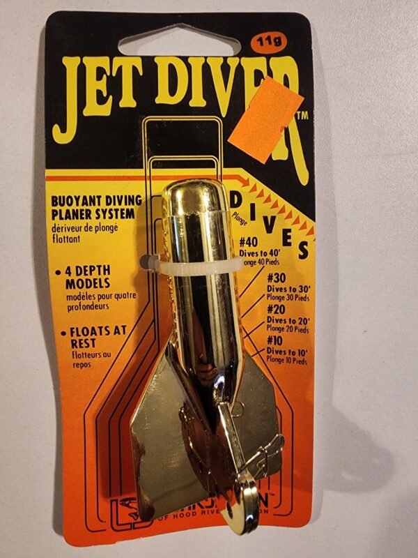 Luhr-Jensen Jet Diver #20 Dives 20ft: Gold Chrome