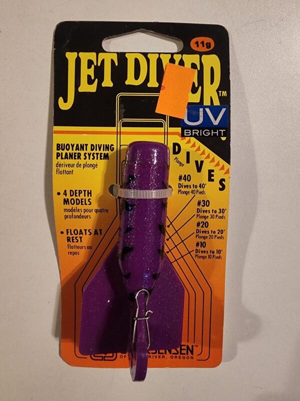 Luhr-Jensen Jet Diver #10 Dives 10ft: Purple Tiger Glitter