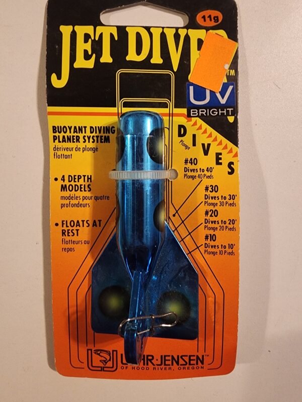 Luhr-Jensen Jet Diver #10 Dives 10ft: Blue Chrome/ Chart UV