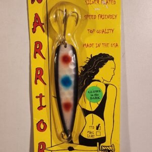 Warrior Standard Spoon ST061: Sheriff (Blk/white/red/blue dots) Glow in the Dark